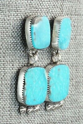 Turquoise & Sterling Silver Earrings - Selina Warner