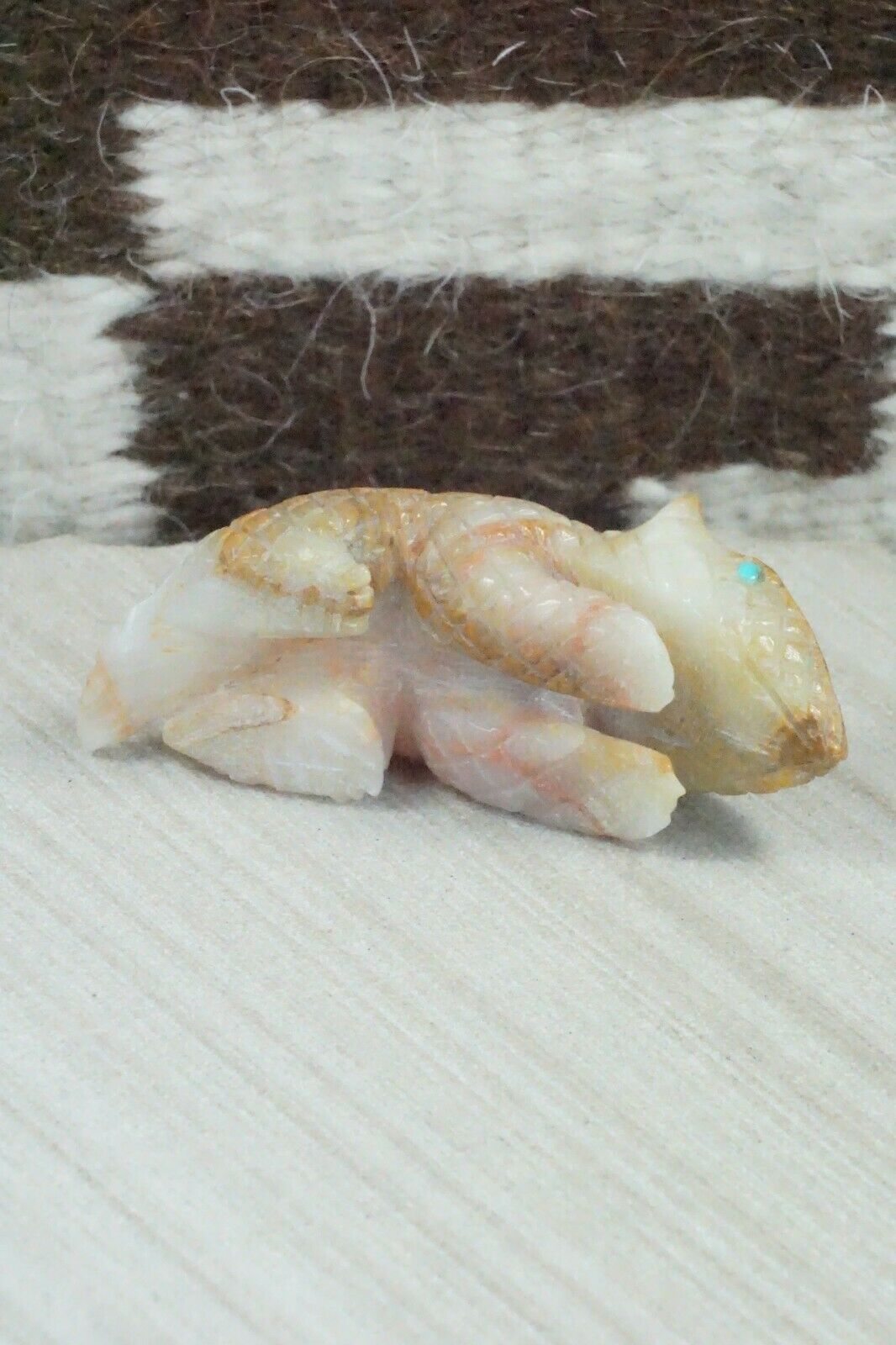 Horned Toad Zuni Fetish Carving - Jonas Hastito