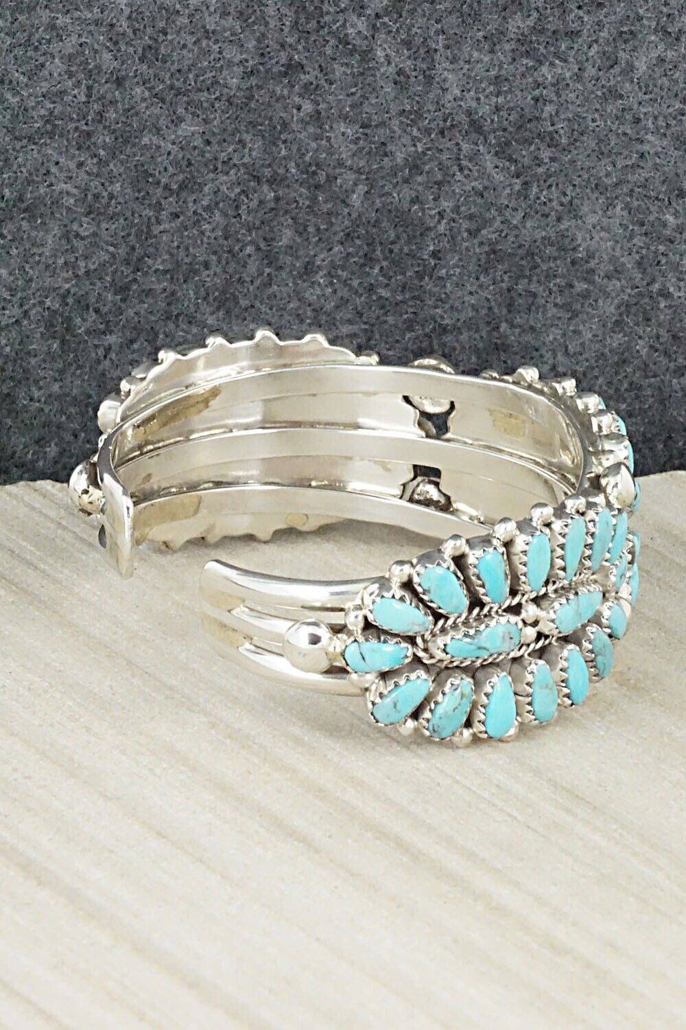 Turquoise & Sterling Silver Bracelet - Jaz Wilson