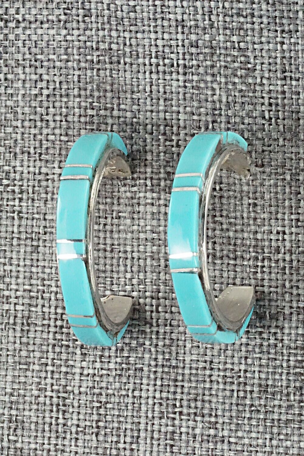 Turquoise & Sterling Silver Earrings - Terrance Panteah & Tammy Johnson