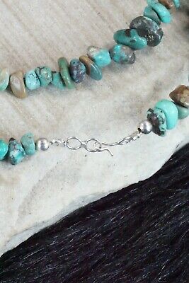 Turquoise & Sterling Silver Necklace - Navajo