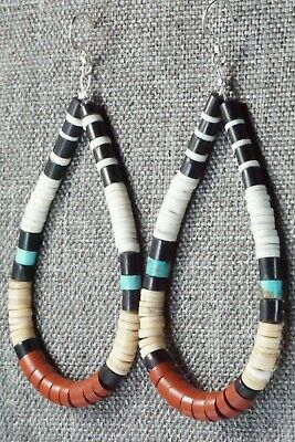 Multi Stone & Sterling Silver Earrings - Torevia Crespin