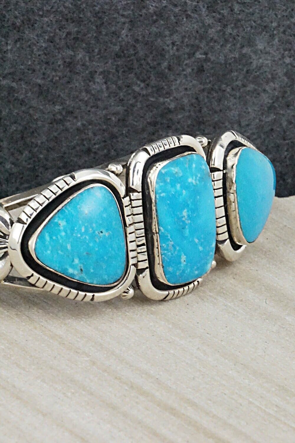 Turquoise and Sterling Silver Bracelet - Jimson Belin