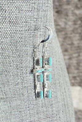 Turquoise & Sterling Silver Earrings - Diana Bellson