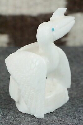 Pelican Zuni Fetish Carving - Derrick Kaamasee