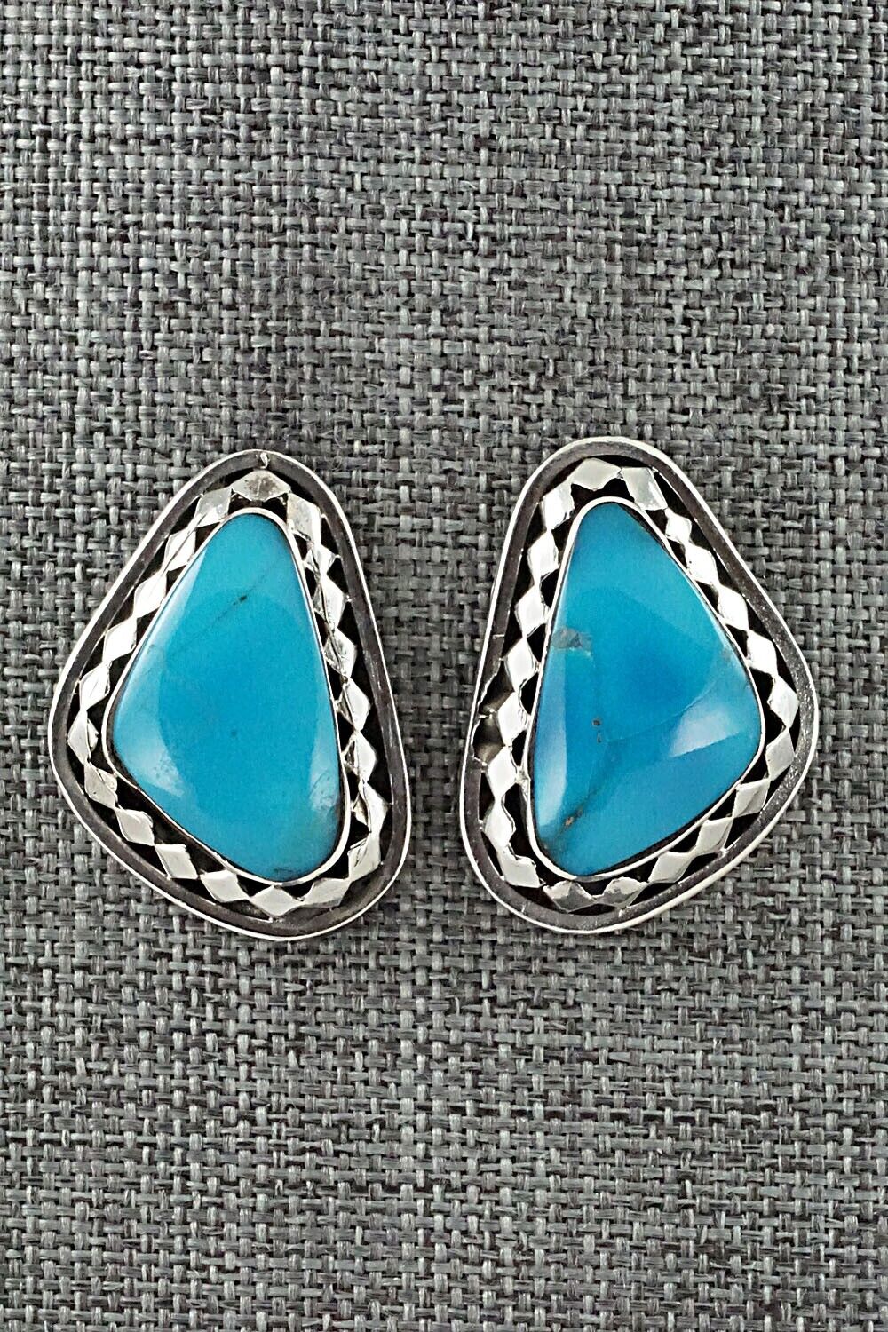 Turquoise and Sterling Silver Earrings - Sharon McCarthy