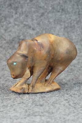 Buffalo Zuni Fetish Carving - Calvin Weeka