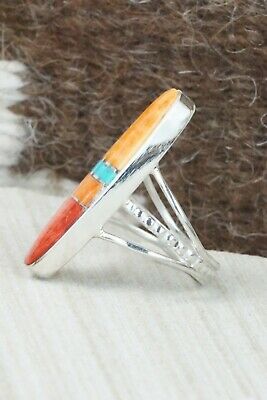 Spiny Oyster & Sterling Silver Ring - Harold Smith - Size 7.5
