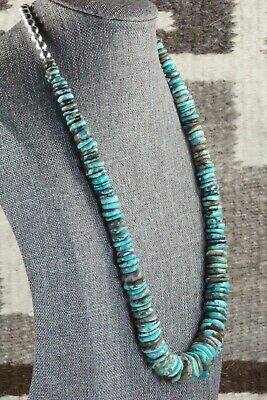Turquoise & Sterling Silver Necklace - Navajo