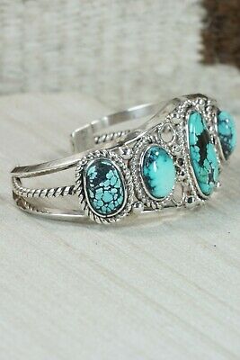 Zuni Turquoise & Sterling Silver Bracelet - Native American