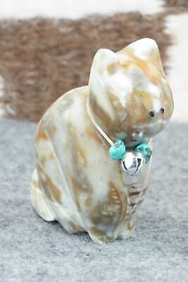 Cat Zuni Fetish Carving - Daphne Quam