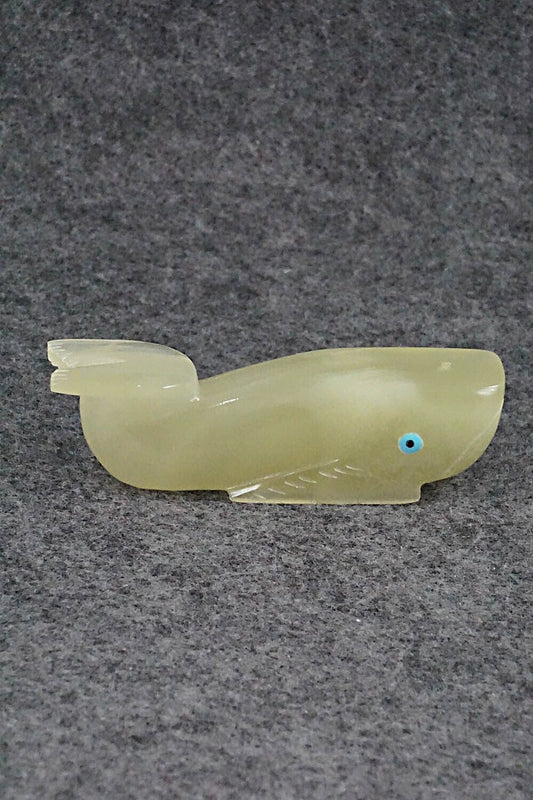 Whale Zuni Fetish Carving - Alex Tsethlikai