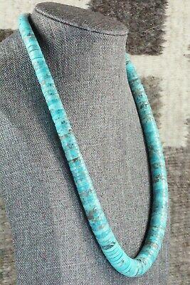 Turquoise & Sterling Silver Necklace - Lupe Lovato - High Lonesome Trading