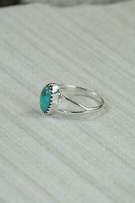 Turquoise and Sterling Silver Ring - Robert Martinez - Size 6