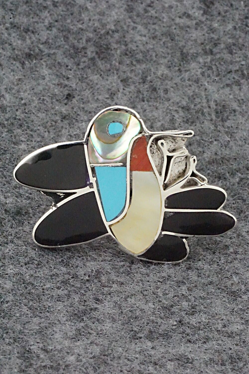 Multi Stone & Sterling Silver Ring - Lenora Gia - Size 6.5
