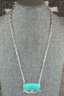 Turquoise & Sterling Silver Necklace - Greg Yazzie
