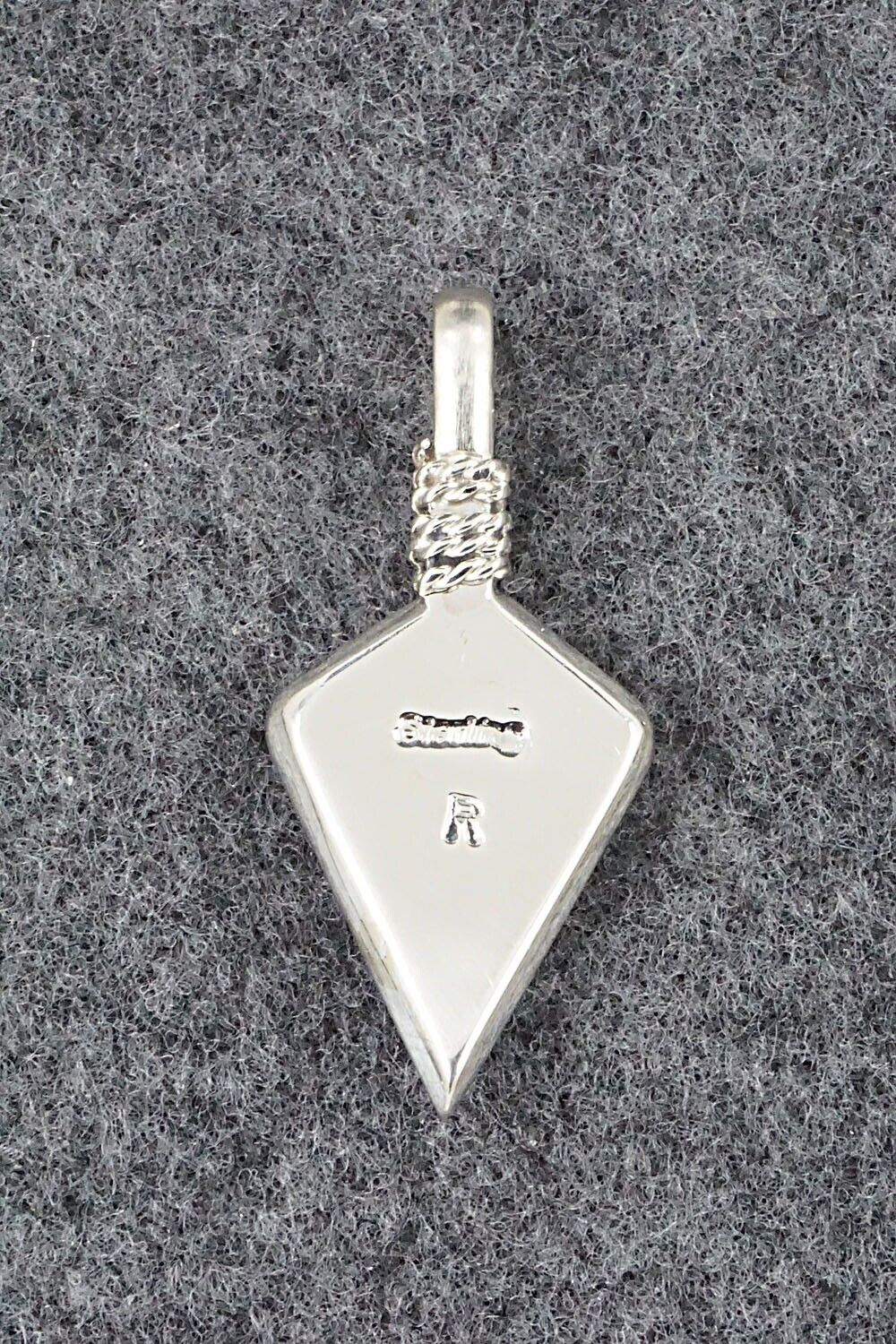 Multi Stone & Sterling Silver Pendant - Rene Roanhorse