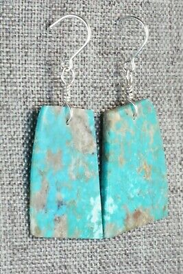 Turquoise & Sterling Silver Earrings - Lupe Lovato