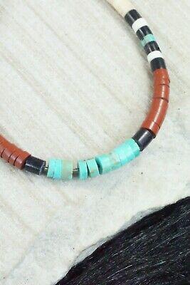 Turquoise, Shell & Sterling Silver Bracelet - Torevia Crespin - High Lonesome Trading