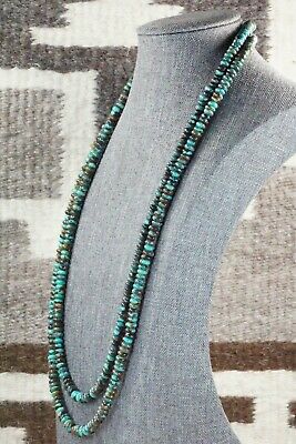 Turquoise & Sterling Silver Necklace - Navajo