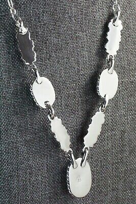 Navajo Turquoise & Sterling Silver Necklace - Lee Shorty