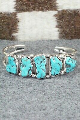 Turquoise and Sterling Silver Bracelet - Pricilla Reeder