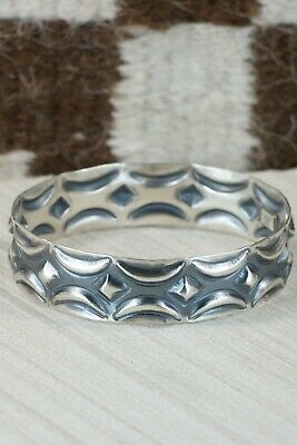 Navajo Sterling Silver Bangle Cuff - Tim Yazzie