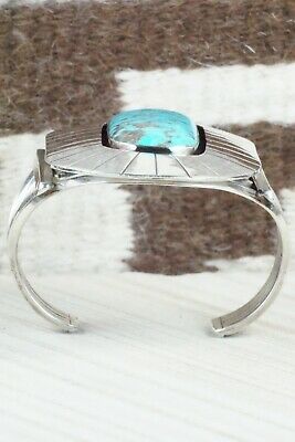 Turquoise & Sterling Silver Bracelet - Navajo