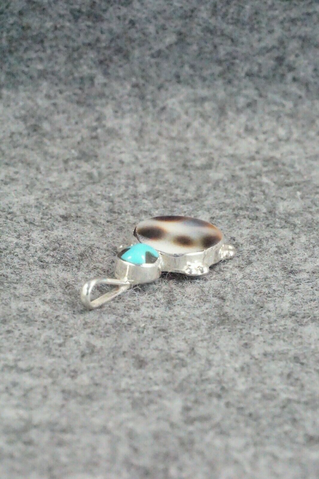 Turquoise & Sterling Silver Pendant - Kathryn Qualo