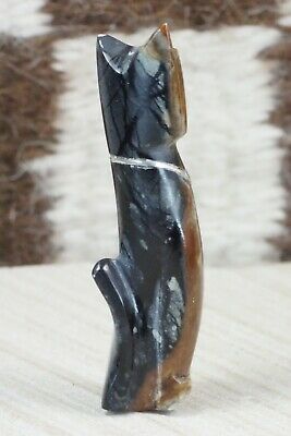 Cat Zuni Fetish Carving - Kenny Chavez