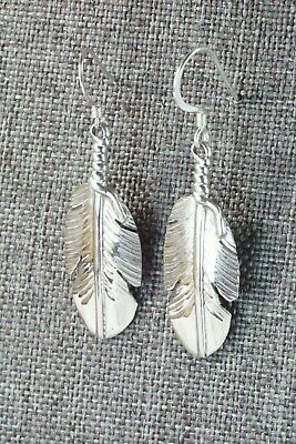 Sterling Silver Feather Earrings - Ben Begay