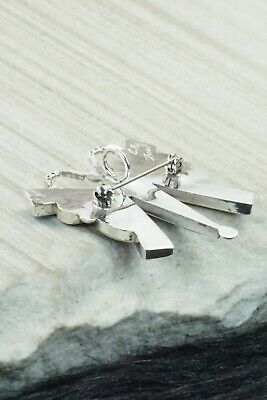 Multi Stone and Sterling Silver Butterfly Pendant & Pin - Caroline Edaakie