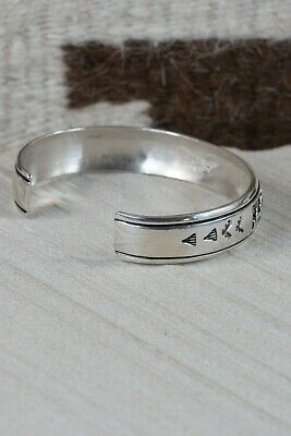 Navajo Sterling Silver Bracelet - Richard Singer - High Lonesome Trading
