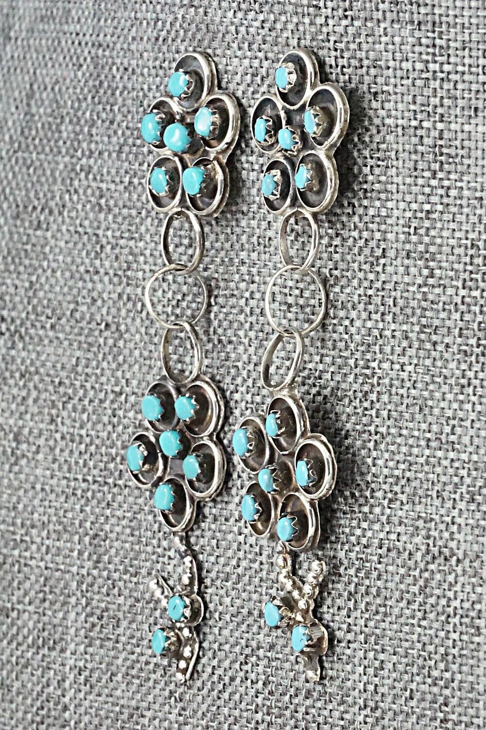 Turquoise & Sterling Silver Earrings - Marlon Quam