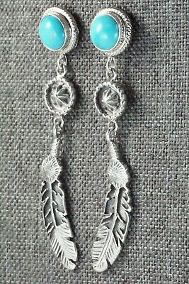Turquoise & Sterling Silver Earrings - Annie Spencer