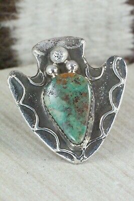 Turquoise & Sterling Silver Ring - Delbert Arviso - 7.75