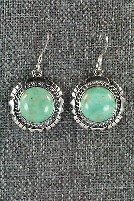 Turquoise & Sterling Silver Earrings - Amos Begay