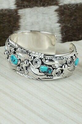 Turquoise & Sterling Silver Bracelet - Henry Attakai