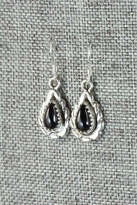 Onyx & Sterling Silver Earrings - Annie Spencer