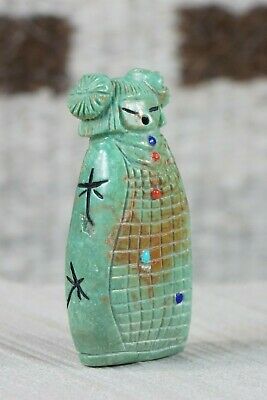 Corn Maiden Zuni Fetish Carving - Sandra Quandelacy - High Lonesome Trading