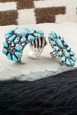 Turquoise & Sterling Silver Bracelet and Ring - Hemerson Brown
