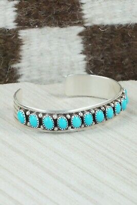 Turquoise & Sterling Silver Bracelet - Michael Calladitto