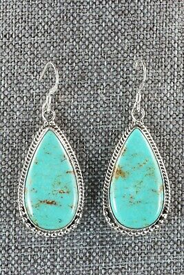 Navajo Turquoise & Sterling Silver Earrings - Sharon McCarthy