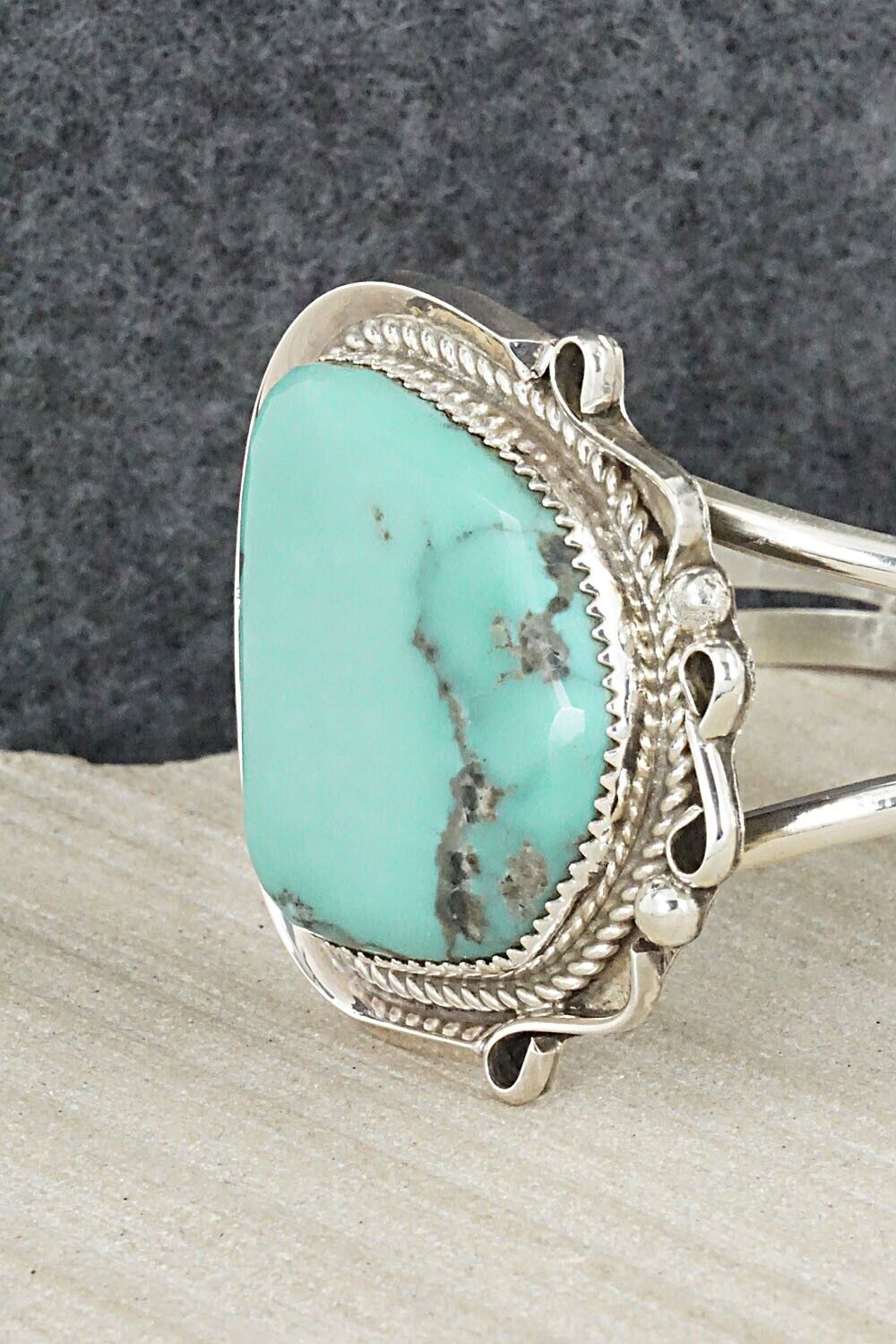 Turquoise & Sterling Silver Bracelet - Donavan Nez