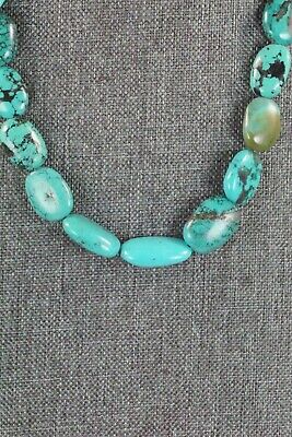 Turquoise & Sterling Silver Necklace - Navajo
