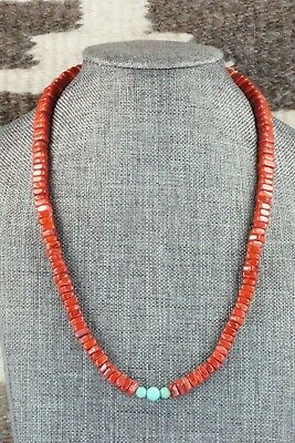 Coral & Turquoise Necklace - Doreen Jake