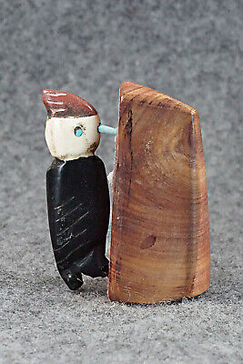 Woodpecker Zuni Fetish Carving - Justin Red Elk