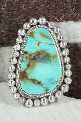 Turquoise & Sterling Silver Ring - Ray Nez - Size 7