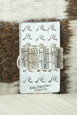 Turquoise & Sterling Silver Ring - Alex Sanchez - Size 5.75