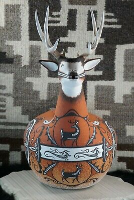 Zuni Deer Pottery - Deldrick Cellicion